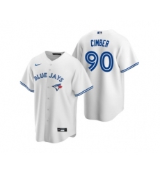 Mens Toronto Blue Jays #90 Adam Cimber Nike White Home Cool Base Jersey