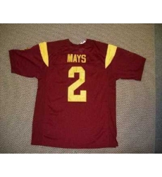 Trojans #2 Taylor Mays Red Embroidered NCAA Jersey