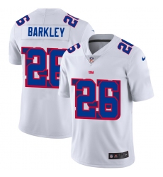 Men's New York Giants #26 Saquon Barkley White Nike White Shadow Edition Limited Jersey