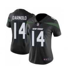 Women's New York Jets #14 Sam Darnold Black Alternate Vapor Untouchable Limited Player Football Jersey