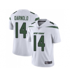 Youth New York Jets #14 Sam Darnold White Vapor Untouchable Limited Player Football Jersey