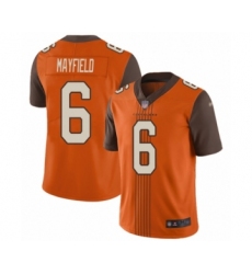 Youth Cleveland Browns #6 Baker Mayfield Limited Orange City Edition Football Jersey
