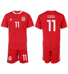 2018-19 Welsh 11 GIGGS Home Soccer Jersey