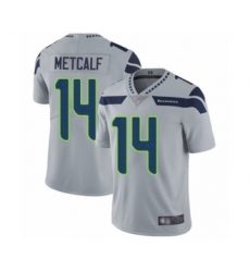 Men's Seattle Seahawks #14 D.K. Metcalf Grey Alternate Vapor Untouchable Limited Player Football Jersey