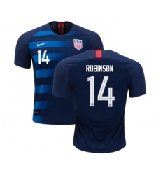 USA #14 Robinson Away Kid Soccer Country Jersey