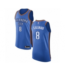 Men's Oklahoma City Thunder #8 Danilo Gallinari Authentic Royal Blue Basketball Jersey - Icon Edition