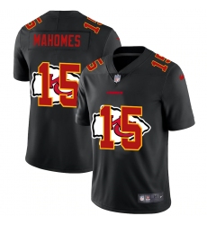 Men's Kansas City Chiefs #15 Patrick Mahomes Black Nike Black Shadow Edition Limited Jersey