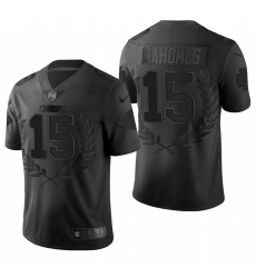 Men's Kansas City Chiefs #15 Patrick Mahomes Black Nike Souvenir Edition Limited Jersey