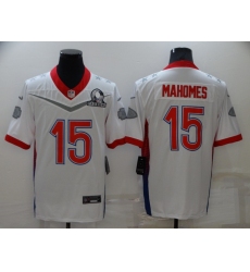 Men's Kansas City Chiefs #15 Patrick Mahomes Nike White 2022 AFC Pro Bowl Game Jersey