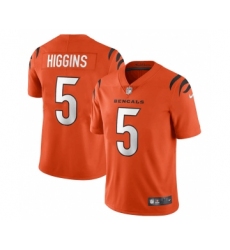 Men's Cincinnati Bengals #5 Tee Higgins Orange Vapor Untouchable Limited Stitched Jersey