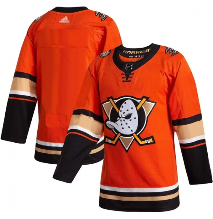 Men's Anaheim Ducks Blank Orange Stitched Jersey