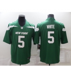 Men's New York Jets #5 Mike White Green Vapor Untouchable Limited Stitched Jersey