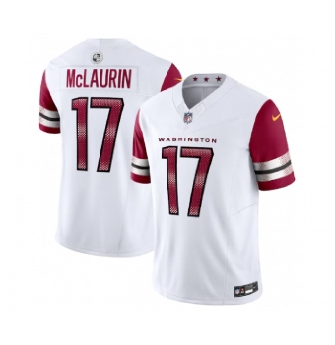 Men's Nike Washington Commanders #17 Terry McLaurin White 2023 F.U.S.E. Vapor Limited Football Stitched Jersey