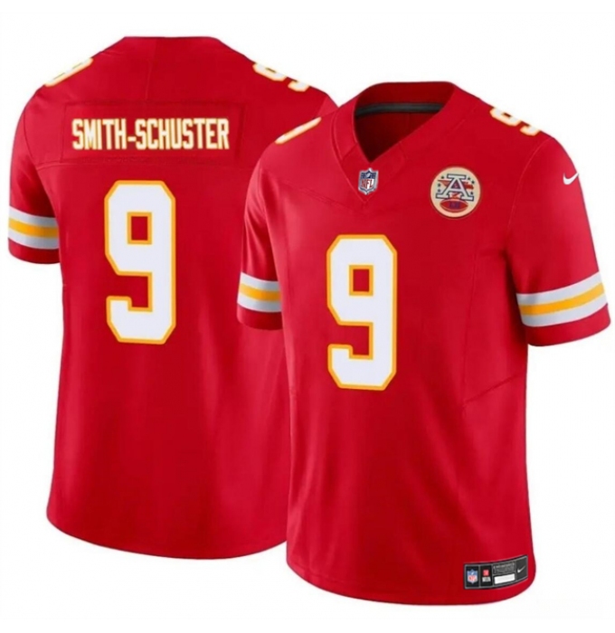 Men’s Kansas City Chiefs #9 JuJu Smith-Schuster Red 2023 F.U.S.E Vapor Untouchable Limited Stitched Football Jersey