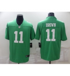 Men's Philadelphia Eagles #11 A. J. Brown Green Vapor Untouchable Limited Stitched Jersey