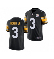 Men's Pittsburgh Steelers #3 Dwayne Haskins Jr. Black Vapor Untouchable Limited Stitched Jersey