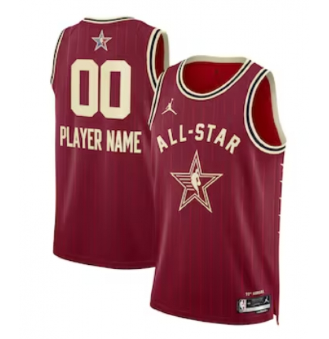 Men's Unisex Jordan Brand Crimson 2024 NBA All-Star Game Swingman Custom Jersey
