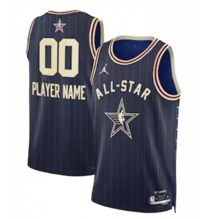 Men's Unisex Jordan Brand Navy 2024 NBA All-Star Game Swingman Custom Jersey