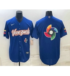 Men's Venezuela Baseball 2023 Royal World Big Logo Classic Stitched Jerseys