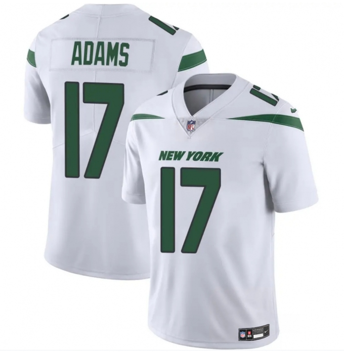 Men's New York Jets #17 Davante Adams White 2024 Vapor Untouchable Limited Football Stitched Jersey