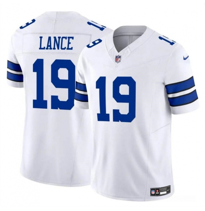 Men's Dallas Cowboys #19 Trey Lance White 2023 F.U.S.E Vapor Untouchable Limited Football Stitched Jersey
