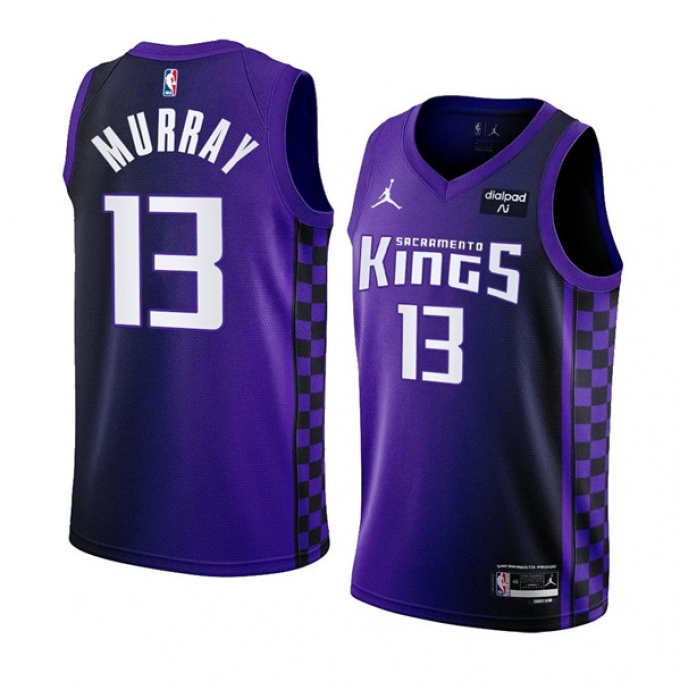 Men's Sacramento Kings #13 Keegan Murray Purple 2023-24 Statement Edition Swingman Stitched Jersey