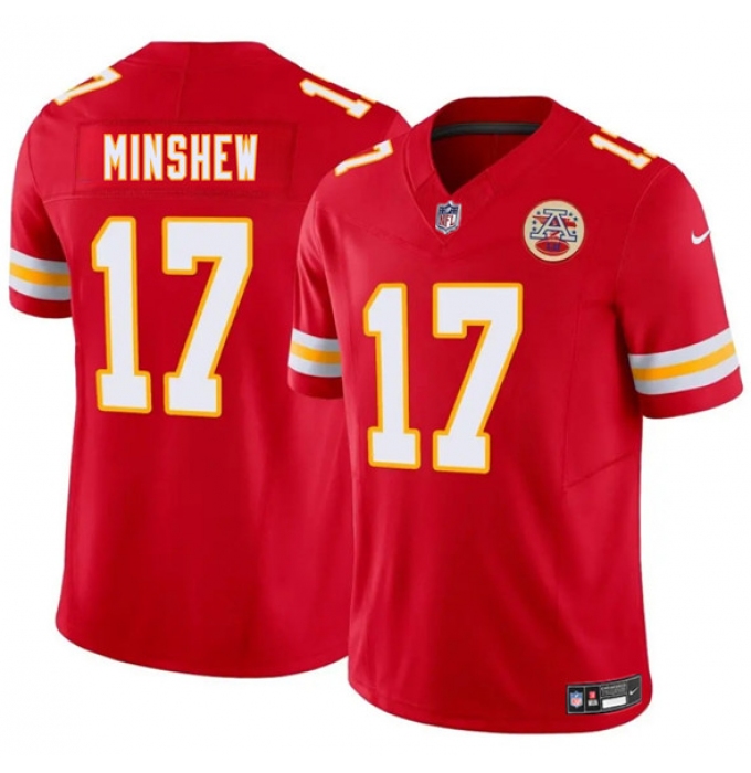 Men's Kansas City Chiefs #17 Gardner Minshew Red 2025 F.U.S.E. Vapor Untouchable Limited Football Stitched Jersey