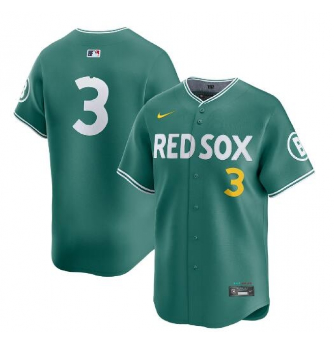 Men's Boston Red Sox #3 Ceddanne Rafaela Green 2025 City Connect Limited Stitched Baseball Jersey