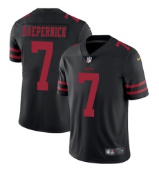 Men's Nike San Francisco 49ers #7 Colin Kaepernick Black Vapor Untouchable Limited Player NFL Jersey