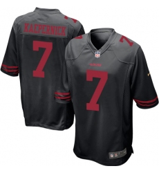 Men's Nike San Francisco 49ers #7 Colin Kaepernick Game Black NFL Jersey