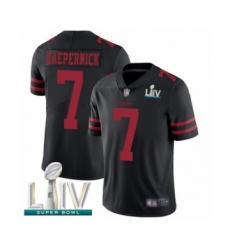 Men's San Francisco 49ers #7 Colin Kaepernick Black Alternate Vapor Untouchable Limited Player Super Bowl LIV Bound Football Jersey