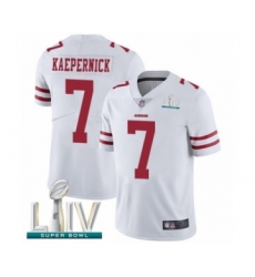 Men's San Francisco 49ers #7 Colin Kaepernick White Vapor Untouchable Limited Player Super Bowl LIV Bound Football Jersey