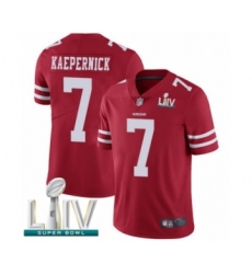 Youth San Francisco 49ers #7 Colin Kaepernick Red Team Color Vapor Untouchable Limited Player Super Bowl LIV Bound Football Jersey