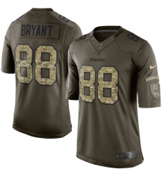 Men's Nike Dallas Cowboys #88 Dez Bryant Elite Green Salute to Service NFL Jersey