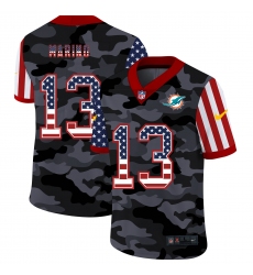 Men's Miami Dolphins #13 Dan Marino Camo Flag Nike Limited Jersey