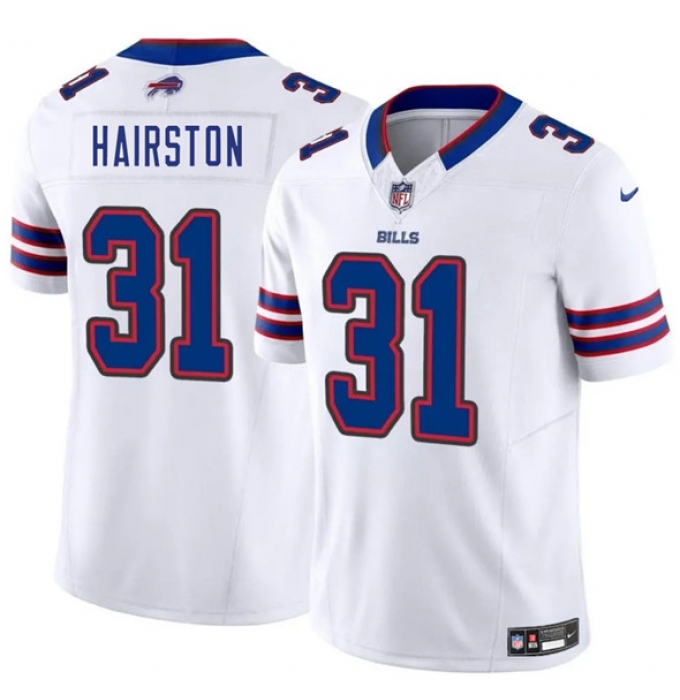 Men's Buffalo Bills #31 Maxwell Hairston White 2025 Draft F.U.S.E. Vapor Untouchable Limited Football Stitched Jersey