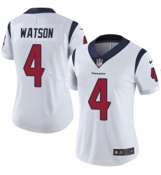 Women's Nike Houston Texans #4 Deshaun Watson Elite White NFL Jersey