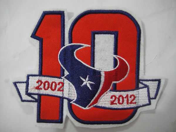 Houston Texans 10 Anniversary Patch