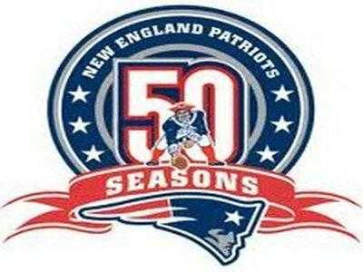 Stitched New England Patriots 50th Anniversary Jersey Patch